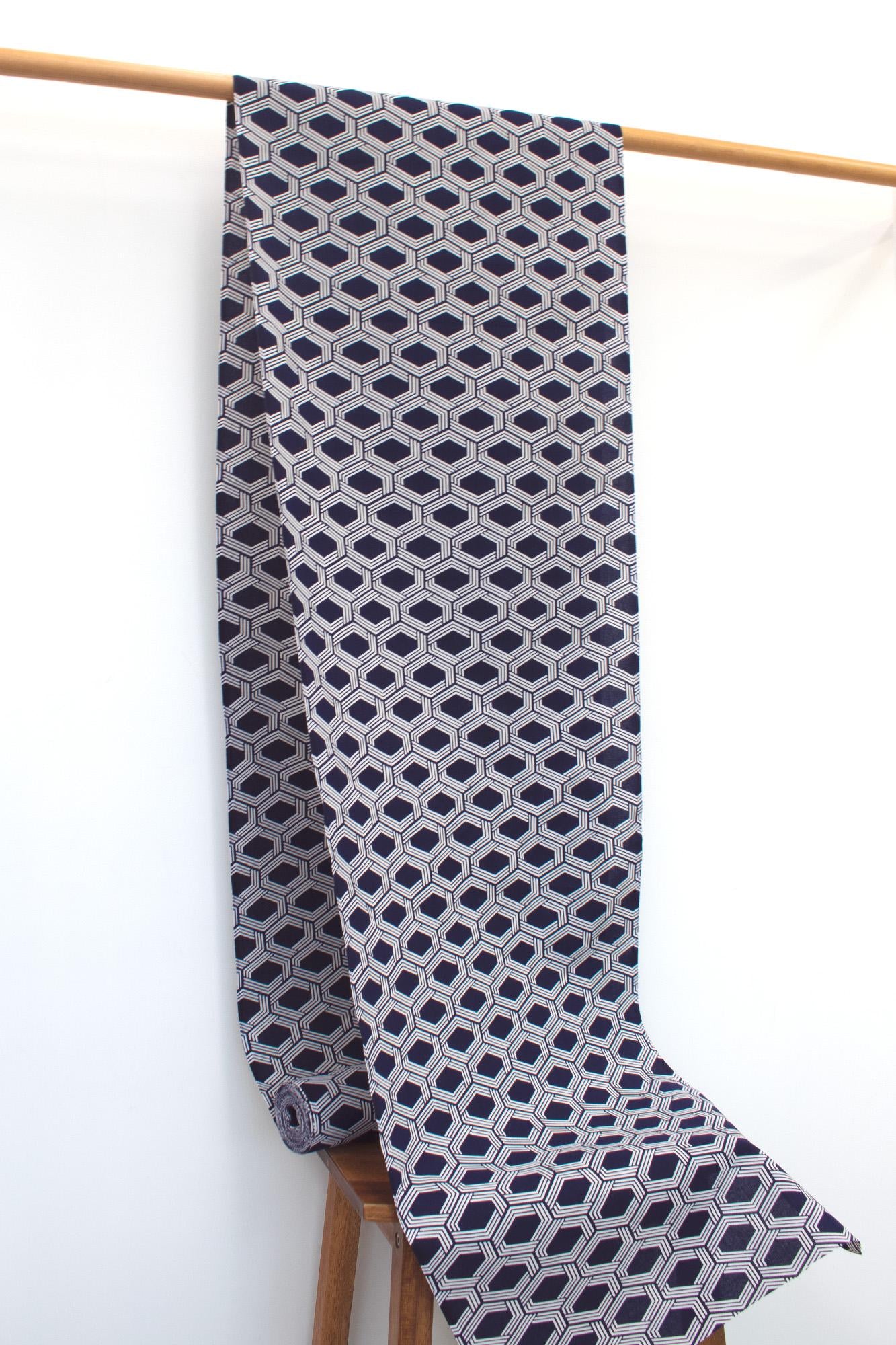 Japanese Yukata Fabric - Rokkaku - 50cm