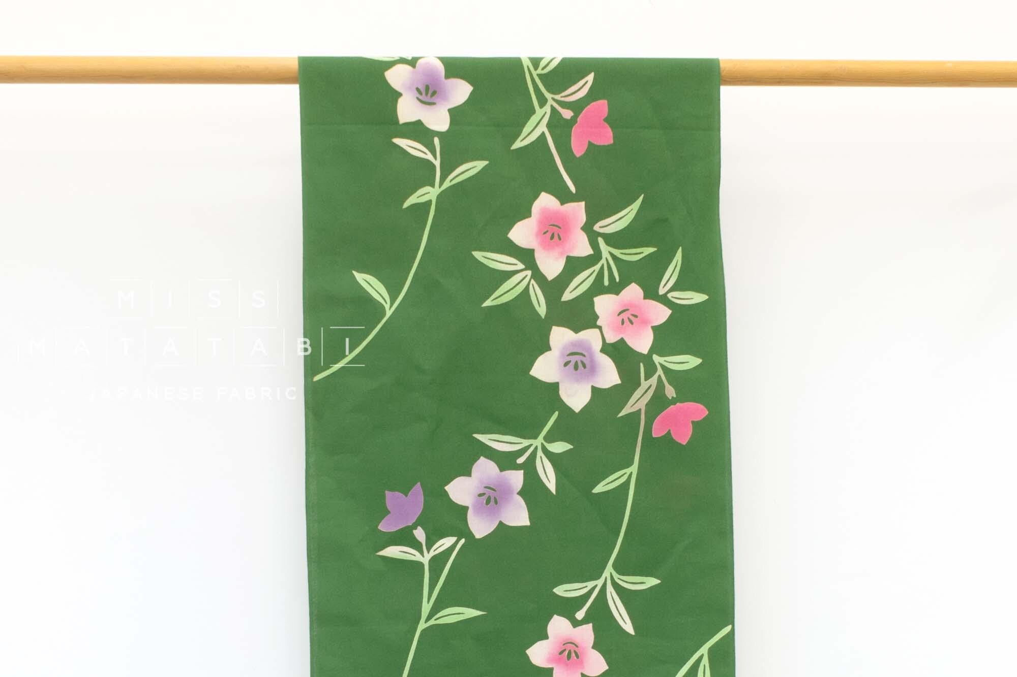 Shokunin Collection Hand-printed Chusen Japanese Yukata Fabric - Kikyou - 50cm