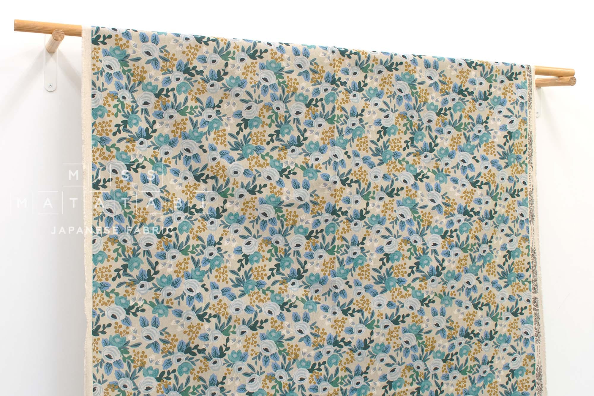 Cotton + Steel Garden Party Canvas - Rosa blue - 50cm