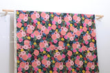 Cotton + Steel Garden Party Canvas - Juliet Rose navy - 50cm