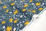 Cotton + Steel Bramble Canvas - Daisy Fields navy - 50cm