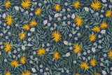 Cotton + Steel Bramble Canvas - Daisy Fields navy - 50cm