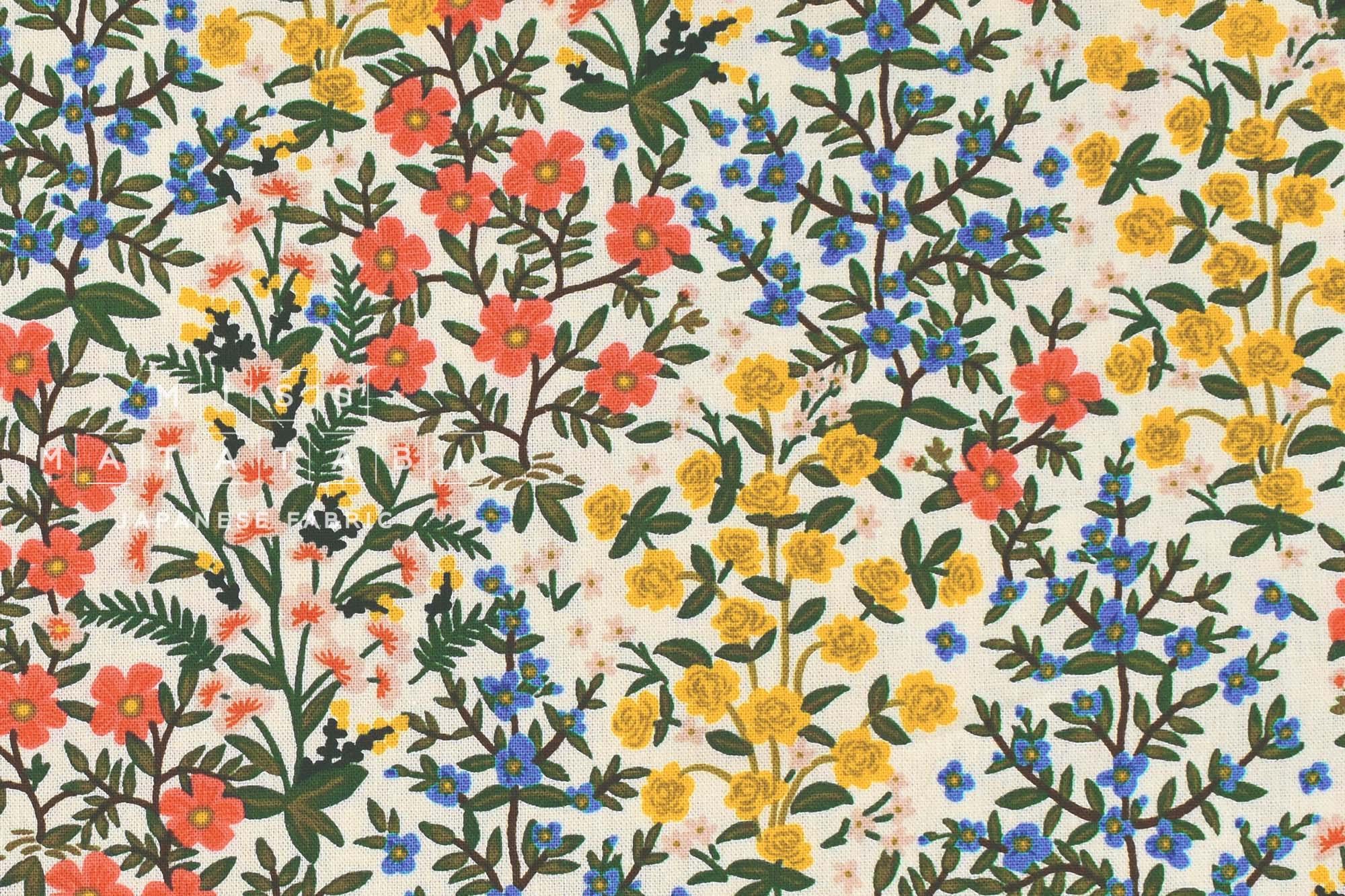Cotton + Steel Camont Canvas - Wildwood Garden cream - 50cm