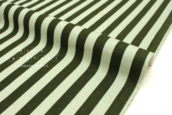 Cotton + Steel Primavera Canvas - Cabana Stripe mint - 50cm