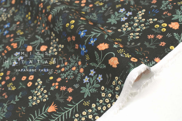 Cotton + Steel Camont Rayon - menagerie garden black - 50cm