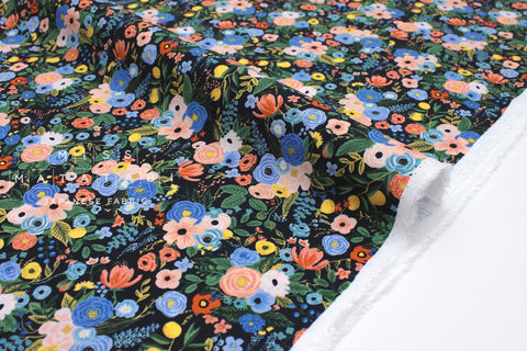 Cotton + Steel Wildwood Rayon - Petite Garden navy - 50cm