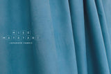 Japanese Fabric Corduroy Solids - teal blue - 50cm