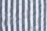 DEADSTOCK Japanese Fabric Shokunin Collection Azumadaki Linen Stripes - navy - 50cm