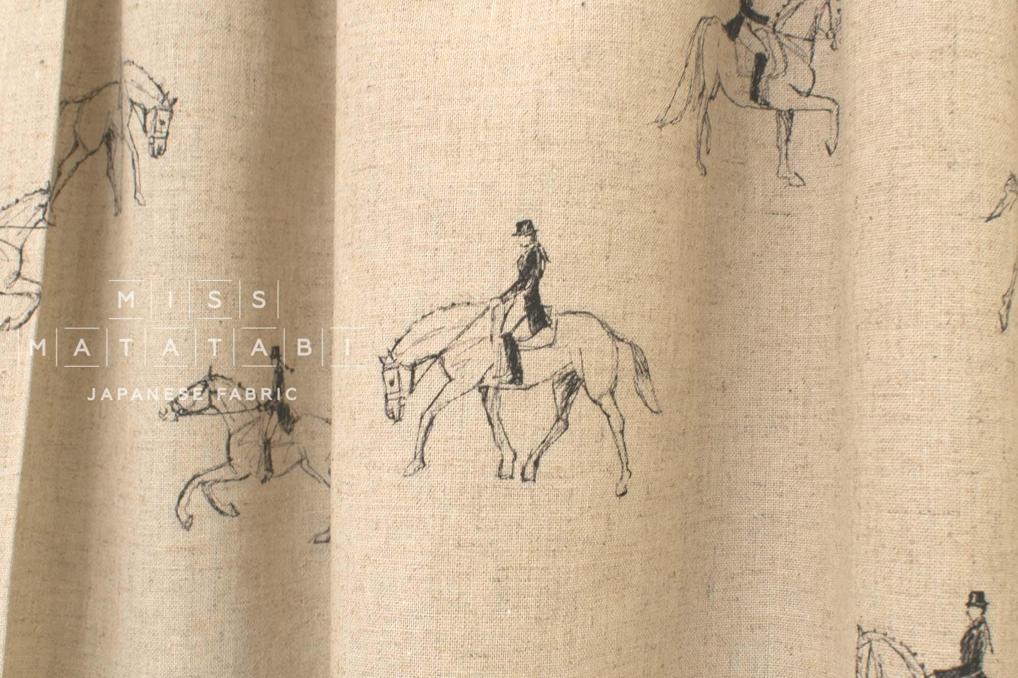 Japanese Fabric Dressage Linen Blend - B - 50cm