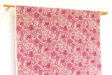 Japanese Fabric Wild Flowers Canvas - pink - 50cm