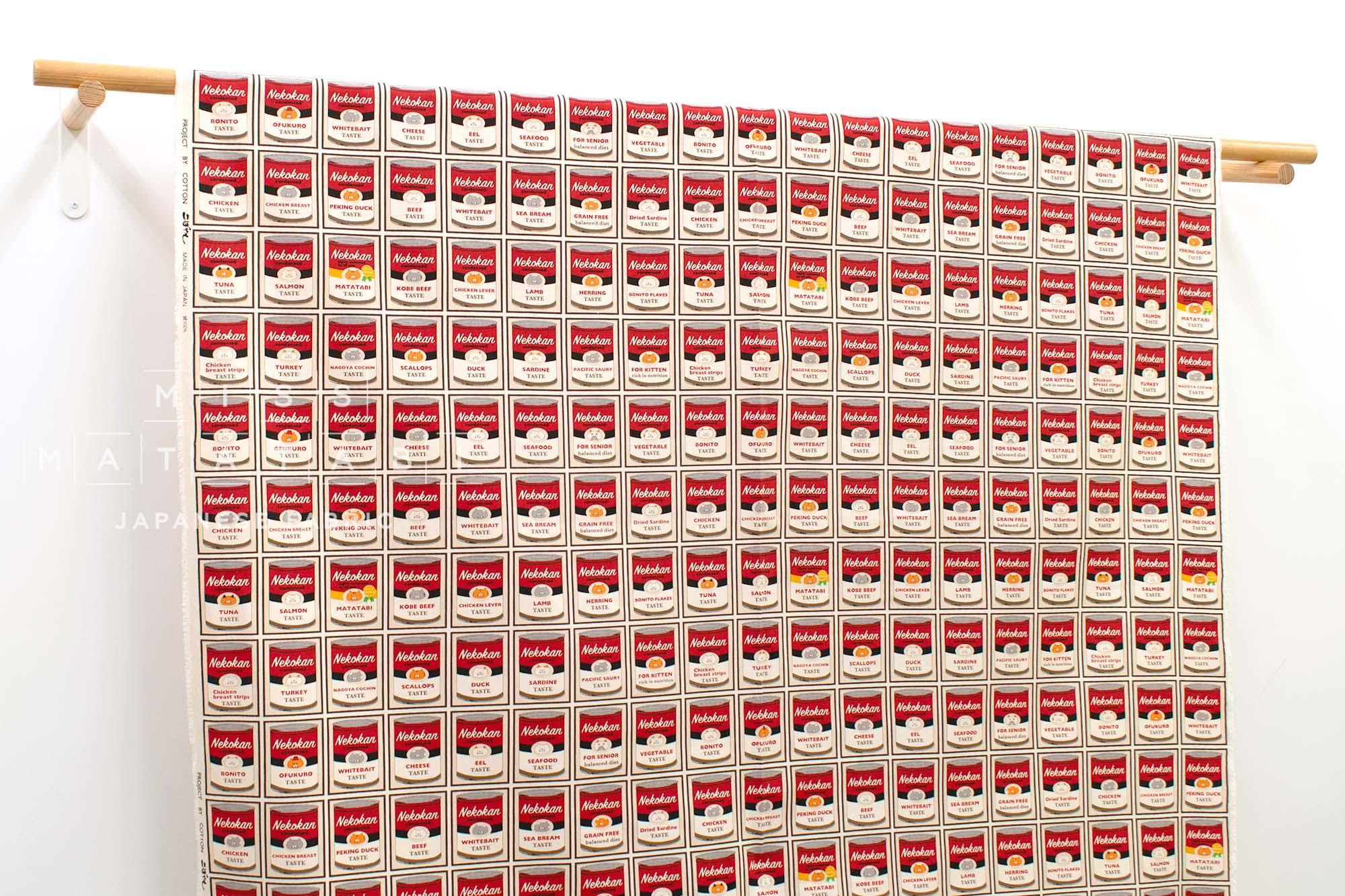 Japanese Fabric Nekokan Matatabi - A - 50cm