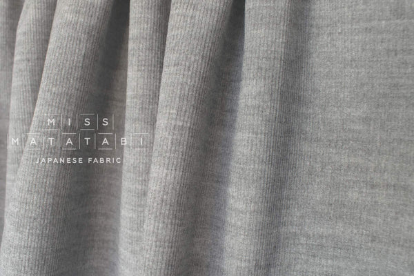 DEADSTOCK Japanese Fabric Wool Blend Stretch Corduroy - light grey - 50cm