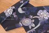 Shokunin Collection Hand-printed Chusen Japanese Yukata Fabric - Kuro Tsumugi - 50cm