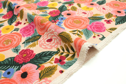 Cotton + Steel Garden Party Canvas - Juliet Rose pink - 50cm