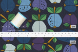 Cotton + Steel Under the Apple Tree Canvas - Orchard deep blue - 50cm