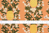 Cotton + Steel Primavera Canvas - Pineapple Stripe peach - 50cm