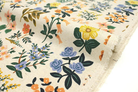 Cotton + Steel Meadow canvas - Wildflower Field natural - 50cm