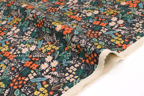 Cotton + Steel Meadow canvas - Meadow black multi - 50cm