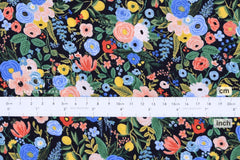 Cotton + Steel Wildwood Rayon - Petite Garden navy - 50cm