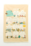 Japanese Fabric 2025 Calendar - panel