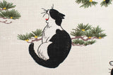 Japanese Fabric Swarley Cat - A - 50cm