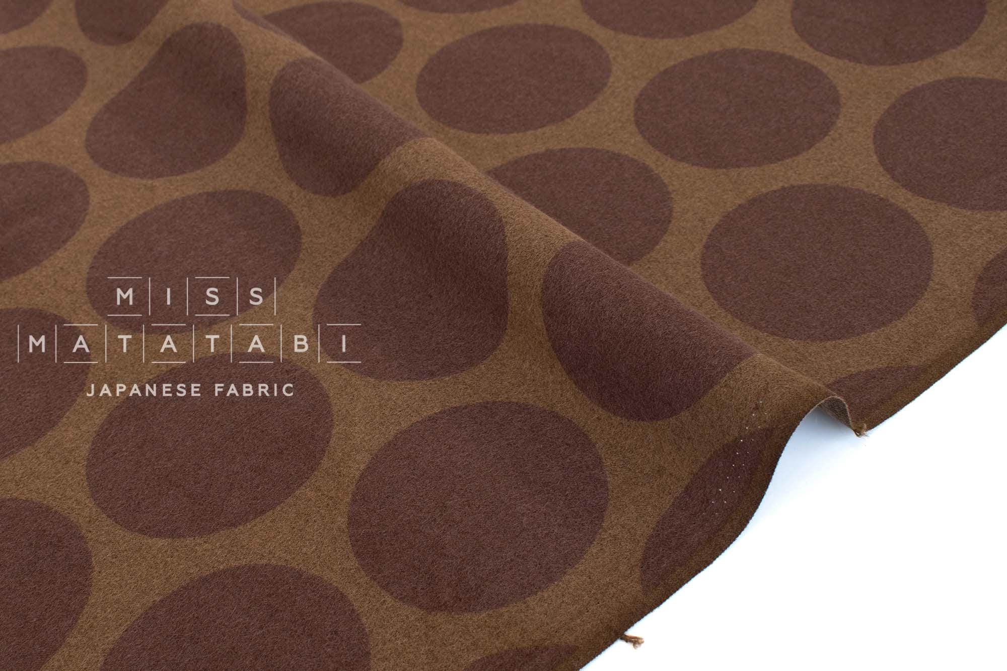DEADSTOCK Japanese Fabric Flannel Dots - D - 50cm