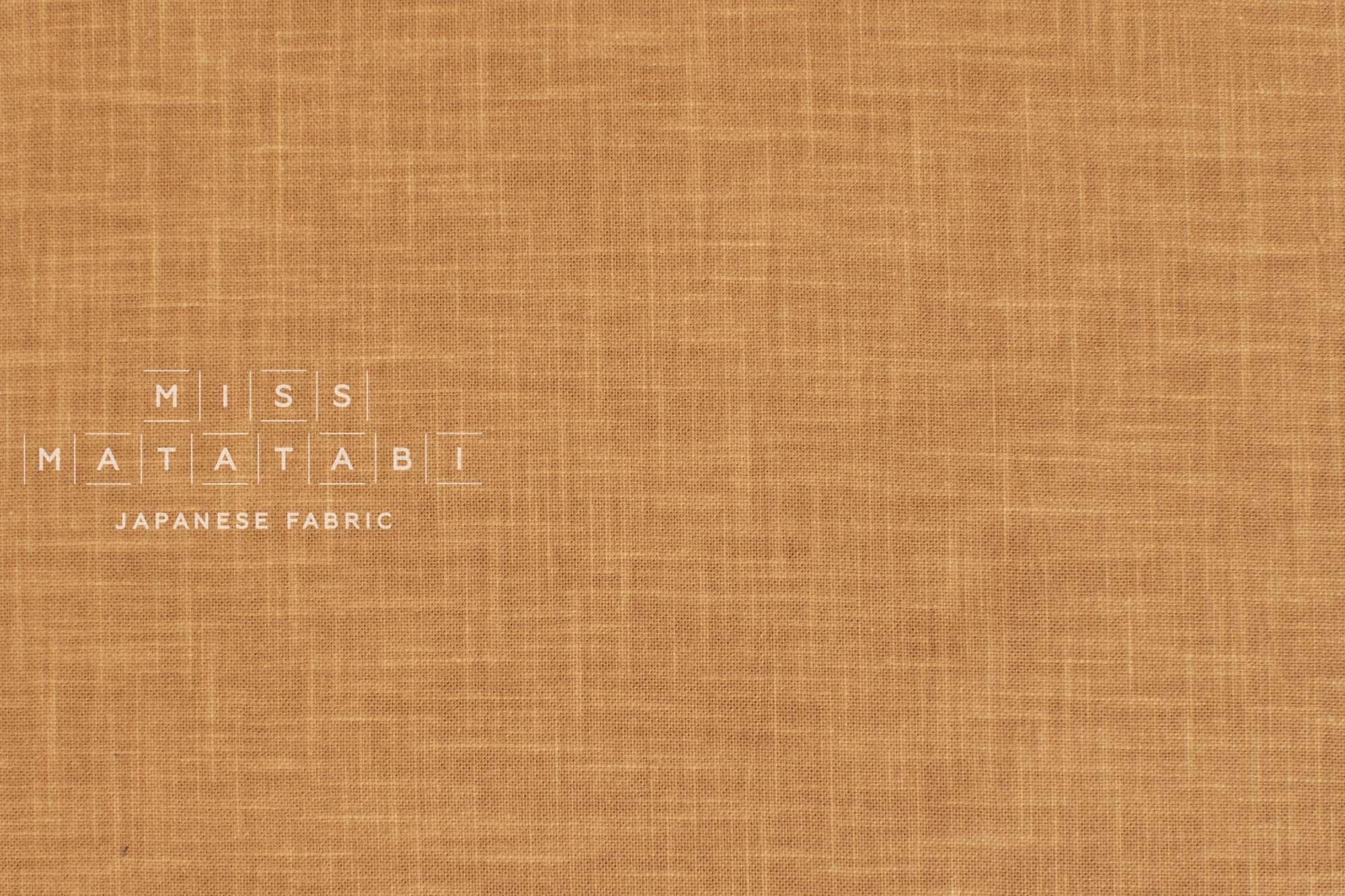 Shokunin Collection Hand-printed Japanese Fabric Solids - karashi - 50cm