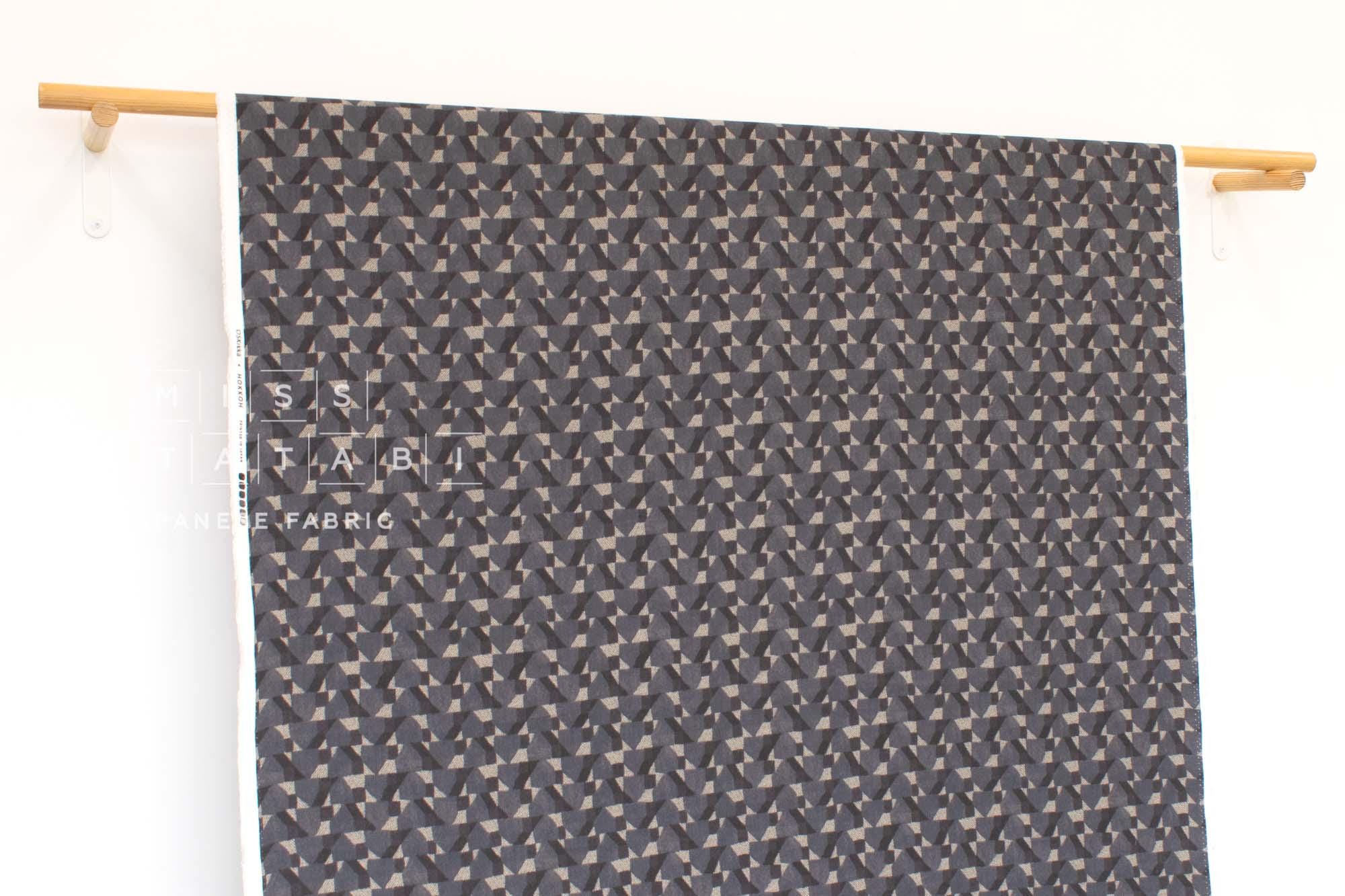 DEADSTOCK Japanese Fabric Jamie Cotton Rayon Wool Blend - C - 50cm