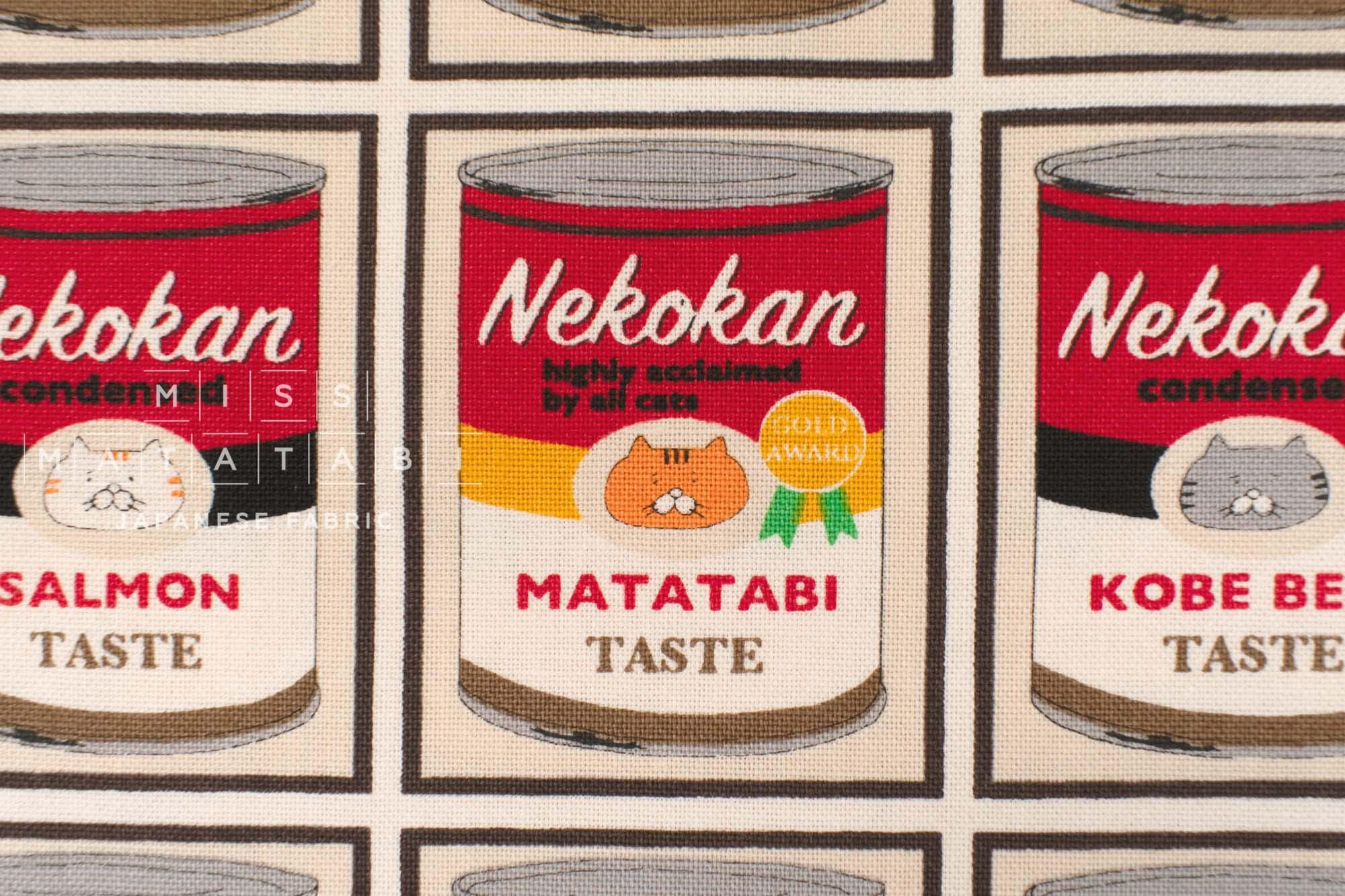 Japanese Fabric Nekokan Matatabi - A - 50cm