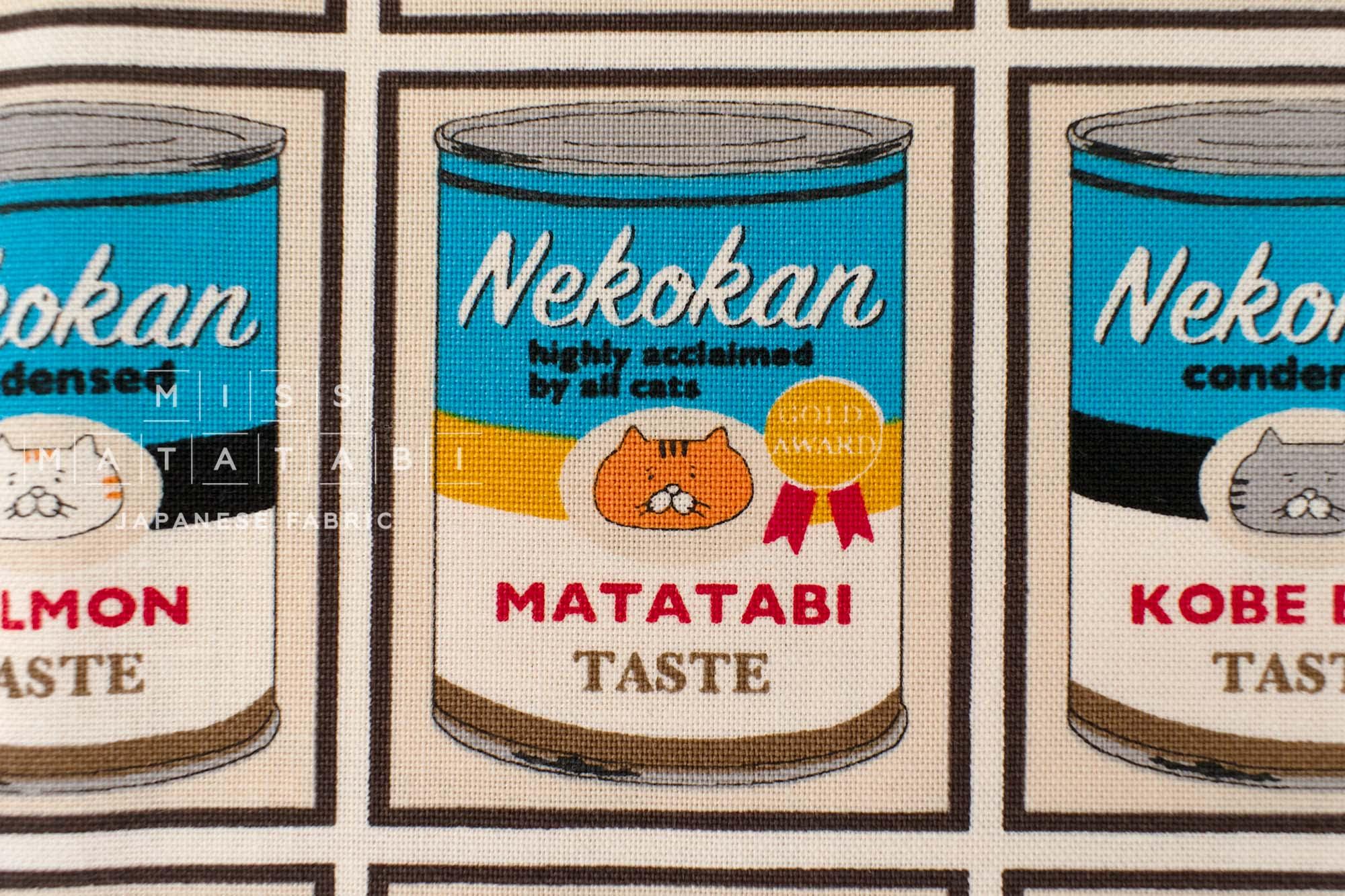 Japanese Fabric Nekokan Matatabi - B - 50cm