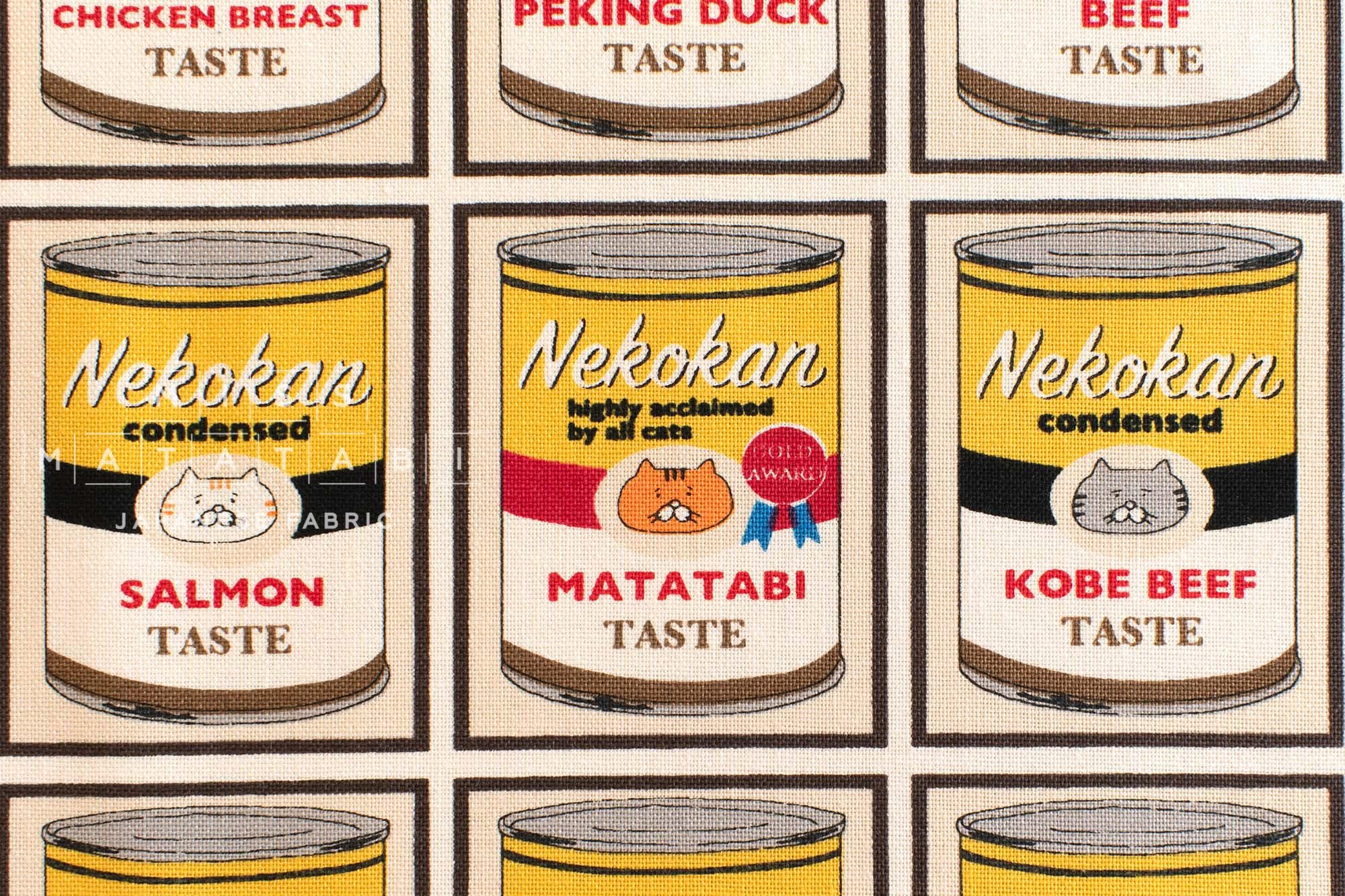 Japanese Fabric Nekokan Matatabi - C - 50cm