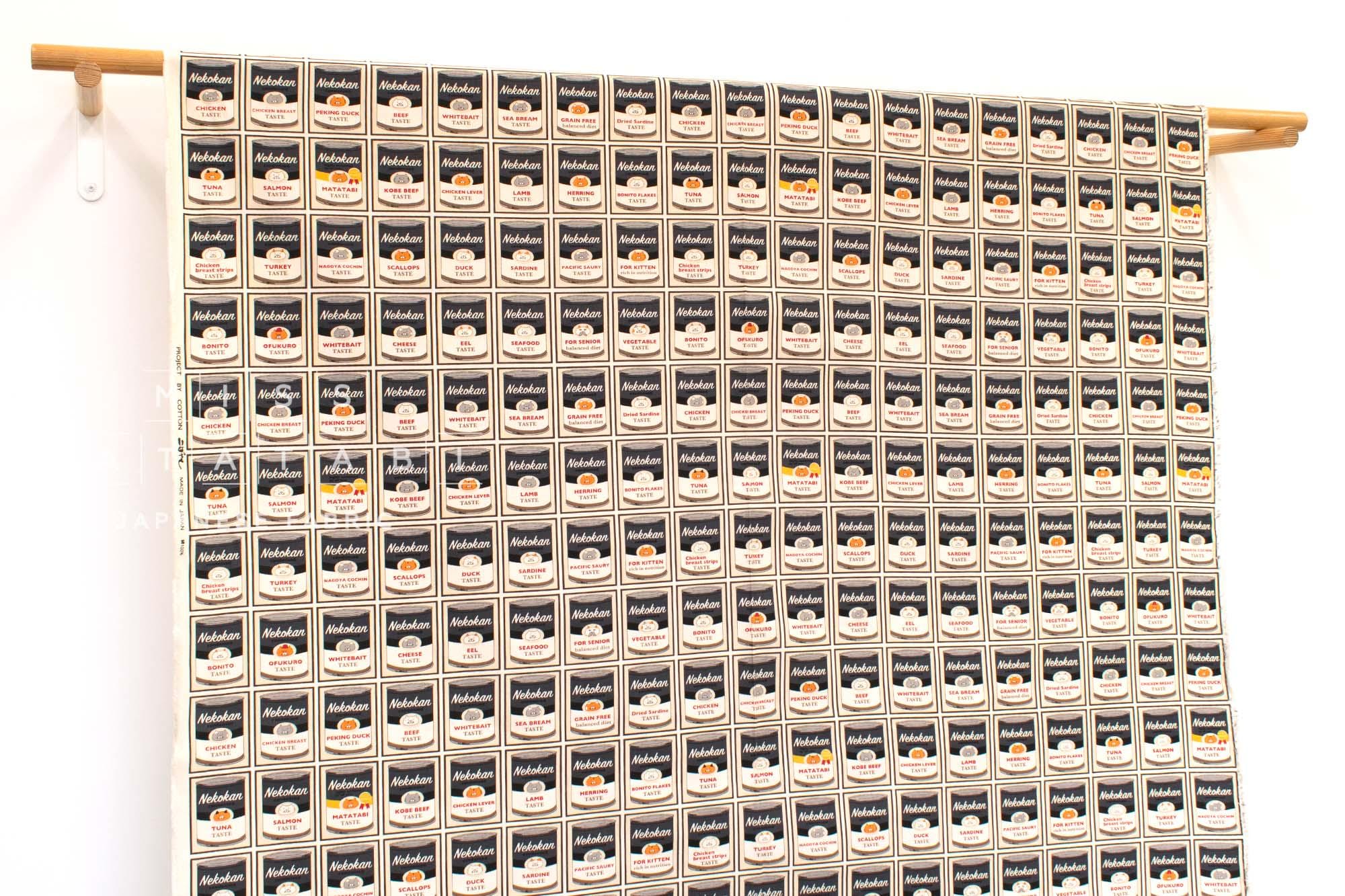 Japanese Fabric Nekokan Matatabi - D - 50cm
