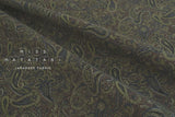 DEADSTOCK Japanese Fabric Ripple Corduroy Paisley - blue - 50cm