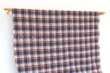 DEADSTO0CK Japanese Fabric Yarn-Dyed Plaid Herringbone - red - 50cm