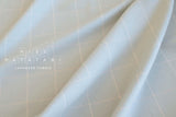 DEADSTOCK Japanese Fabric Brushed Cotton Check - grey, pale peach - 50cm