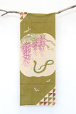 Shokunin Collection Hand-printed Chusen Japanese Tenugui Fabric - Year of the Snake 2025 - fuji to hebi 9