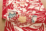 Shokunin Collection Hand-printed Chusen Japanese Tenugui Fabric - Year of the Snake 2025 - shimenawa to hebi 10