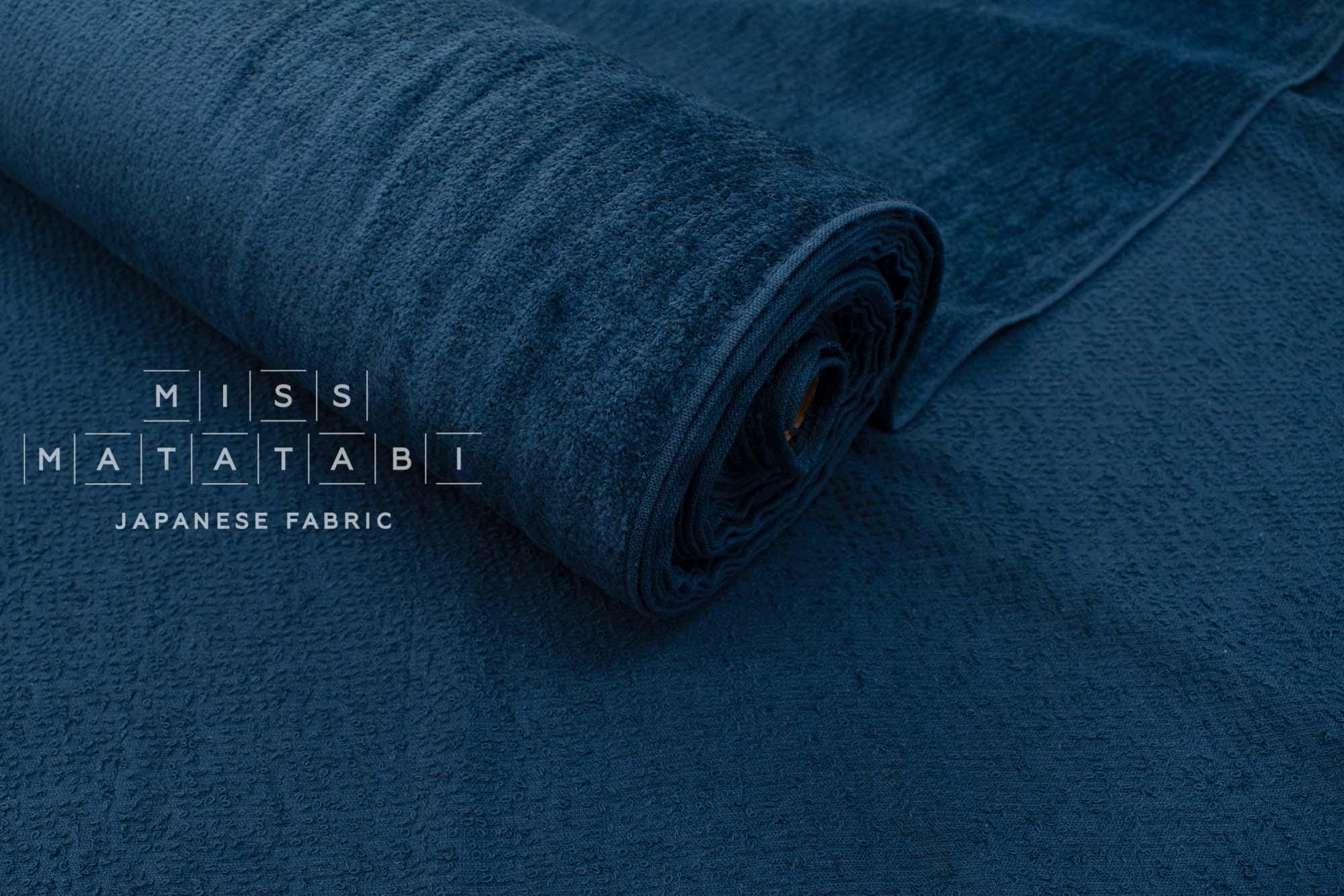 Japanese Fabric Terrycloth Towel - dark blue - 50cm