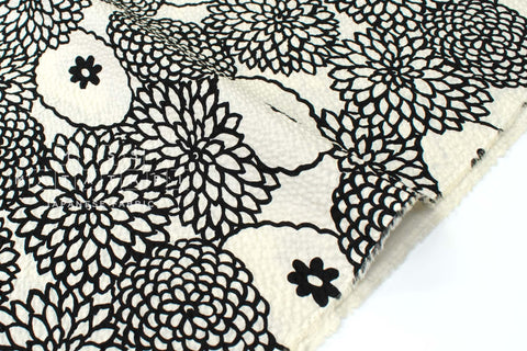 Japanese Fabric Cotton Ripple Wa Floral - B - 50cm