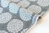 Japanese Fabric Yarn Dyed Woven Jacquard Ajisai - grey - 50cm