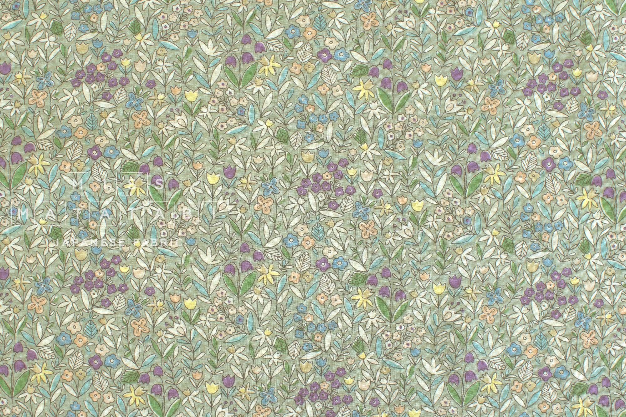 Japanese Fabric Cotton Ripple Allie - C - 50cm