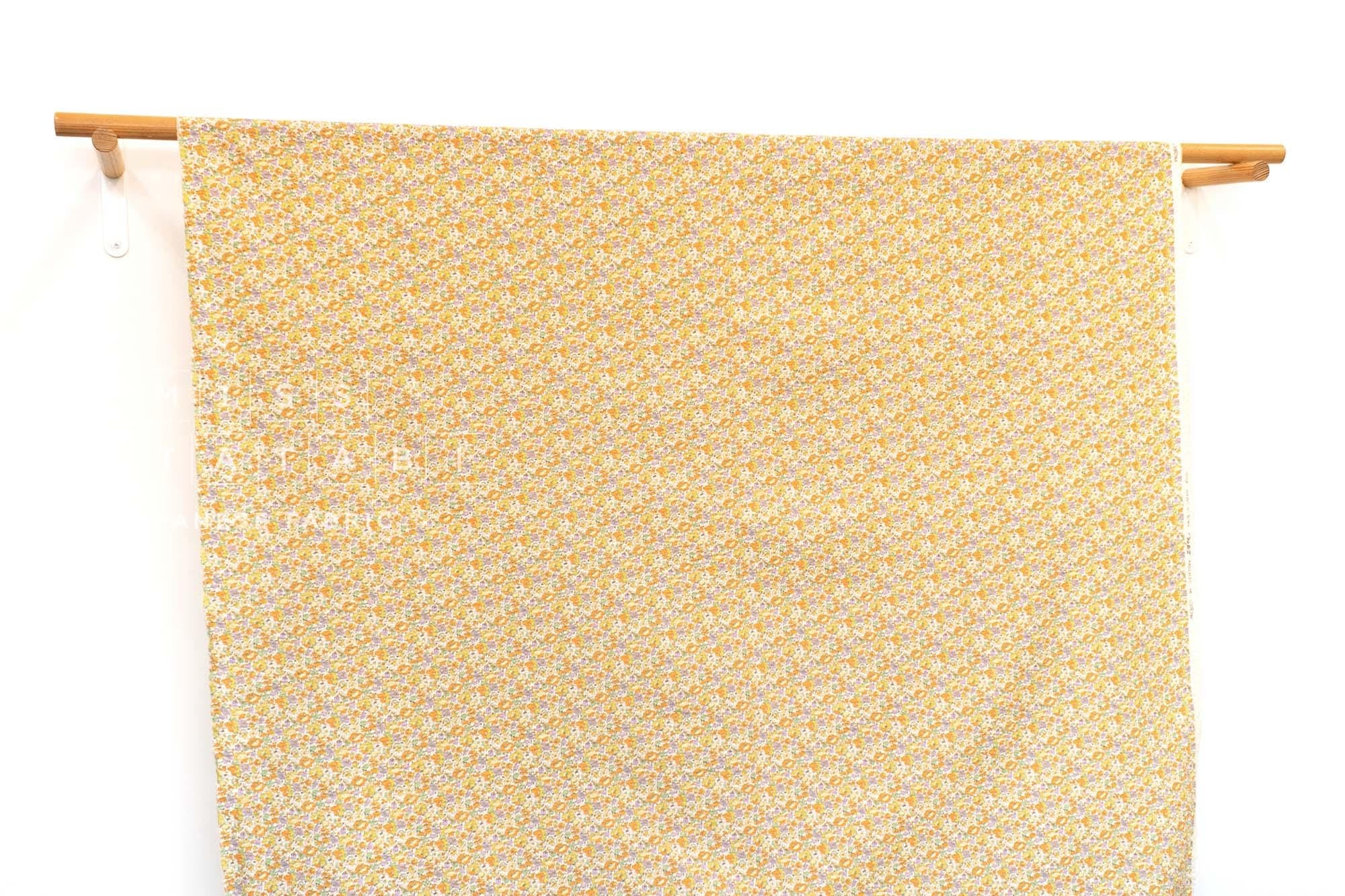 Japanese Fabric Cotton Ripple Lily - C - 50cm