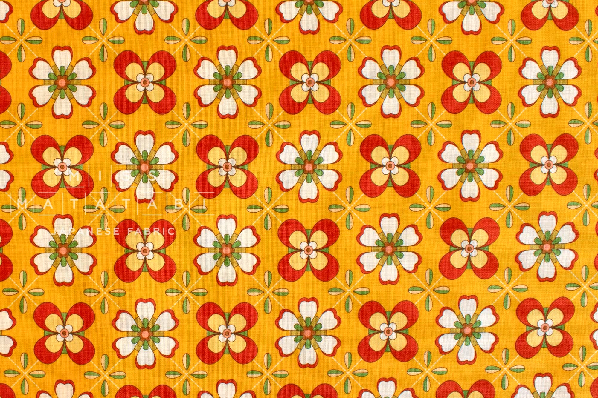 Japanese Fabric In the 70s - A - 50cm