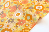 Japanese Fabric In the 70s Flowers - B - 50cm