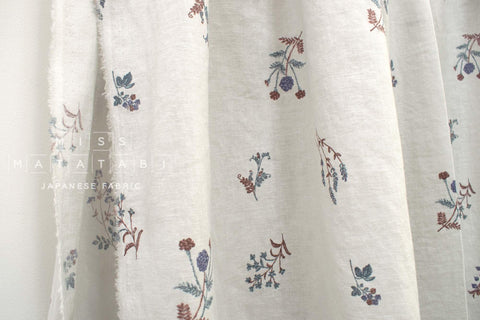 Japanese Fabric Eva Linen Blend - C - 50cm