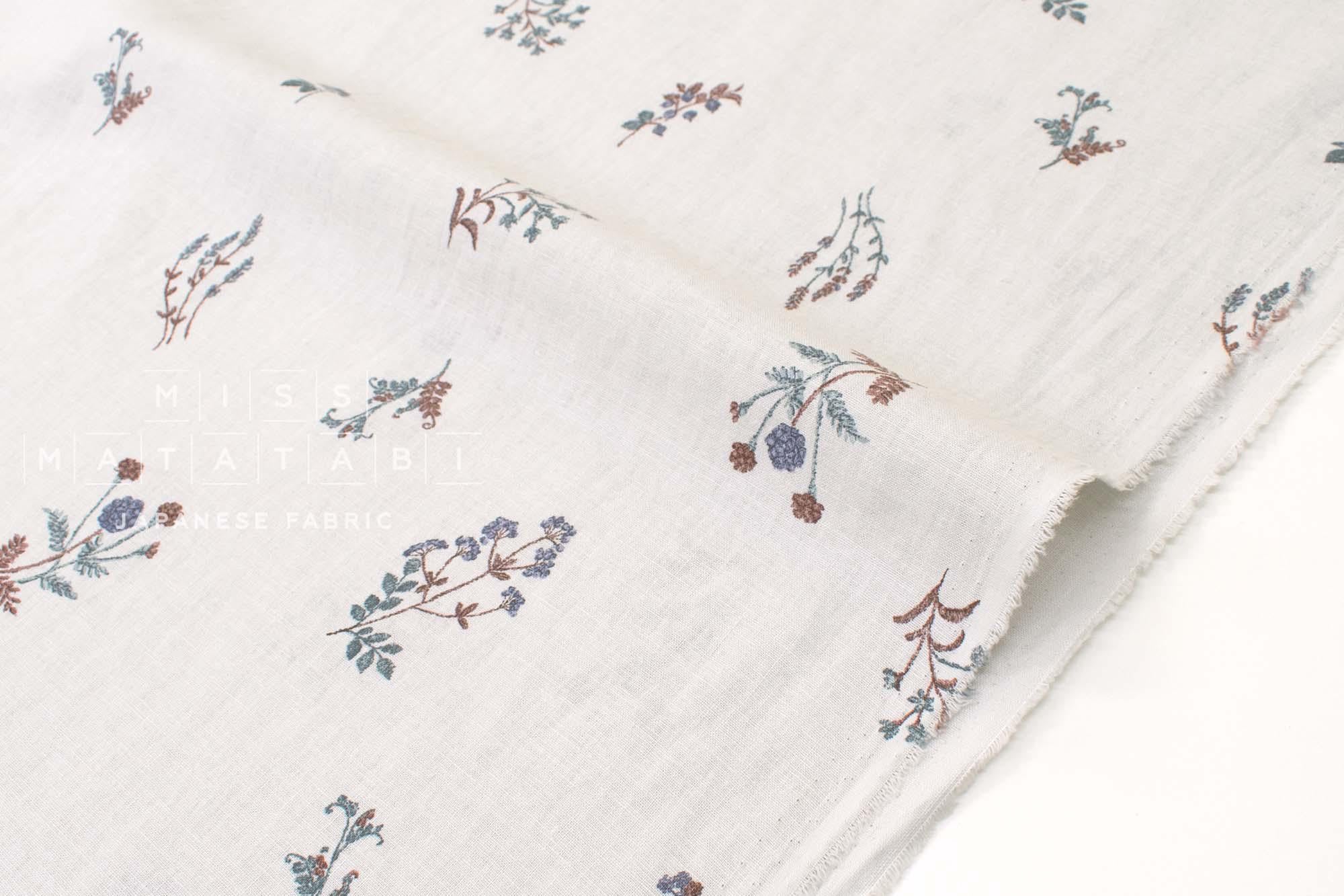 Japanese Fabric Eva Linen Blend - C - 50cm