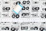 DEADSTOCK Japanese Fabric Cassette Tapes - A - 50cm