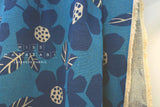 DEADSTOCK Japanese Fabric Mattina Di Vacanza Mona Floral - blue - 50cm