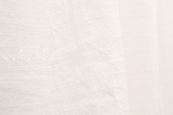 Japanese Fabric Linen Blend Ripstop - OW - 50cm