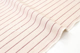 DEADSTOCK Japanese Fabric Linen Blend Stripe - cream - 50cm